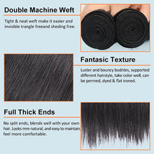 Load image into Gallery viewer, 9A Straight Human Hair 4 Bundles With 4x4 Lace Closure