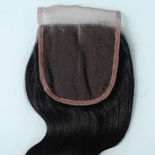 Load image into Gallery viewer, 9a Body Wave Closure Middle Part Virgin Human Hair Swiss Lace Closure 4x4 Closure
