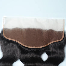 Load image into Gallery viewer, 9a Body Wave Lace Frontal Closure Human Hair 13x4 Ear To Ear Lace Frontal Closure Pre Plucked
