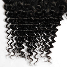 Load image into Gallery viewer, NY Virgin Hair 10a Deep wave Lace Frontal Closure Brazilian Remy Hair 13x4 Frontal 100% Human Hair