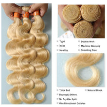 Load image into Gallery viewer, NY Virgin Hair 613 Straight human hair 3 bundles