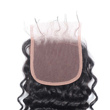 Load image into Gallery viewer, NY Virgin Hair 8a Deep wave Brazilian Virgin Human Hair 4x4 Lace Closure