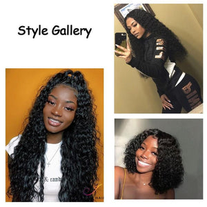 10A Deep Wave Human Hair Extensions 2 Bundles Brazilian Hair