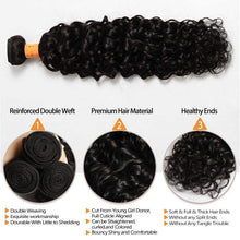 Load image into Gallery viewer, 10A Water Wave Human Hair Weave Brazilian Hair Extensions 2 Bundles
