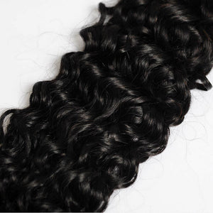 10A Water Wave Human Hair Weave Brazilian Hair Extensions 2 Bundles