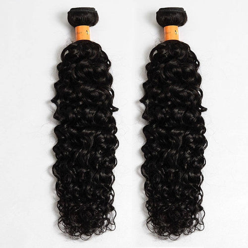 10A Water Wave Human Hair Weave Brazilian Hair Extensions 2 Bundles