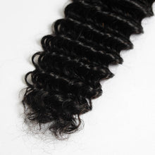 Load image into Gallery viewer, 10a Deep Wave Virgin Human Hair Bundles Natural Color 10&quot;-28&quot; 100% Unprocessed Human Hair Weave Bundles
