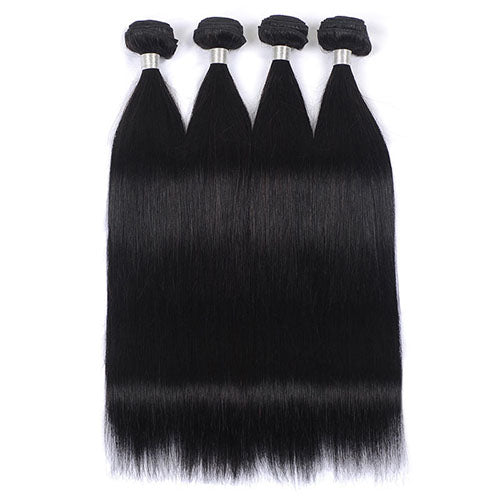 8A Brazilian Straight Human Hair Extensions 4 Bundles Deals