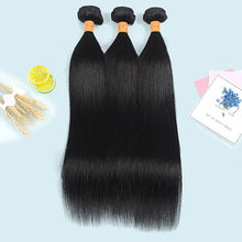 Load image into Gallery viewer, 9A Brazilian Straight 100% Human Hair Weave 3 Bundles 10-28inch
