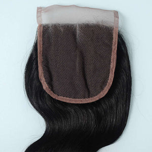 9a Body Wave 3 Bundles With Closure Human Hair Bundles With 4x4 Lace Closure Human Hair Extension