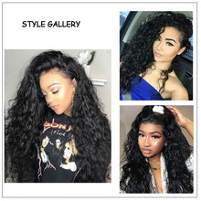 Load image into Gallery viewer, 9a Water Wave 4 Bundles with 4x4 Lace Closure 100% Virgin Human hair Unprocessed Hair Extensions Natural Black Color
