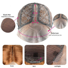 Load image into Gallery viewer, Blonde Short Bob Wig Straight Human Hair Wigs 13X1 Lace Front Wig
