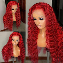 Load image into Gallery viewer, Deep Wave Lace Front Human Hair Wig Brazilian Lace Front Wig
