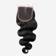 Load image into Gallery viewer, NY Virgin Hair 10a Body wave Hair 3 Bundles With 4x4 Closure Brazilian Human Hair Bundles With Closure Middle Part 3pcs/lot Weave
