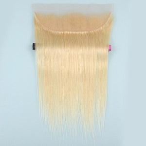NY Virgin Hair 613 Straight human hair 4 Bundles+13x4 Lace Frontal