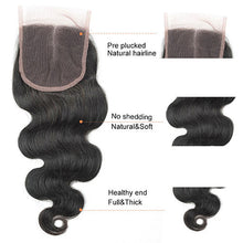 Load image into Gallery viewer, NY Virgin Hair 8a Brazilian Body Wave 3 Bundles With 4x4 Closure 100% Human Hair
