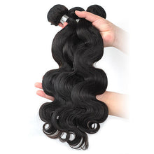 Load image into Gallery viewer, NY Virgin Hair 8a Brazilian Body Wave 3 Bundles With 4x4 Closure 100% Human Hair
