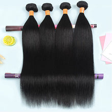 Load image into Gallery viewer, NY Virgin Hair 9a Straight Hair 13x4 Lace Frontal with 4 Bundles
