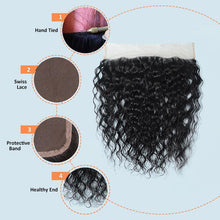 Load image into Gallery viewer, NY Virgin Hair 9a water wave human hair 3 Bundles+13x4 Lace Frontal
