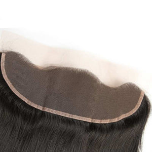 Brazilian Straight Hair Free/Middle Part HD Lace Frontal 13x4 Ear To Ear Lace Frontal Remy Human Hair Closure