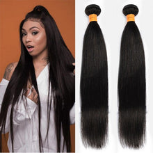 Load image into Gallery viewer, NY Virgin Remy Hair 10A Straight Human Hair Weave 2 Bundles
