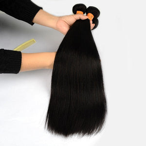 NY Virgin Remy Hair 10A Straight Human Hair Weave 2 Bundles