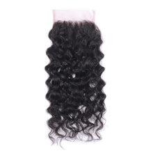 Load image into Gallery viewer, NY Virgin Hair 8a Human Hair Water Wave 4 Bundles With Closure Hair Extension
