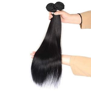 8A Straight Human Hair 3 Bundles Deal Hair Extensions