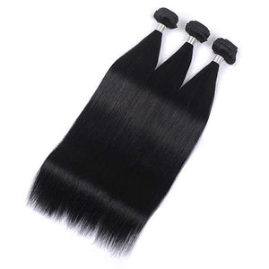 8A Straight Human Hair 3 Bundles Deal Hair Extensions