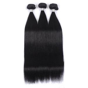 8A Straight Human Hair 3 Bundles Deal Hair Extensions