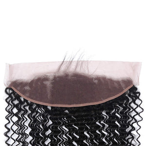 NY virgin Hair 8a Deep wave 13x4 Brown Lace Frontal 100% Human Hair