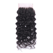 Load image into Gallery viewer, NY virgin Hair 8a Brazilian water wave 4x4 Lace Closure Pre-Plucked 10~20inch
