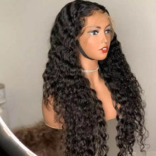 Load image into Gallery viewer, Water Wave Human Hair Wig 13x4 Lace Frontal Wig Peruvian Hair
